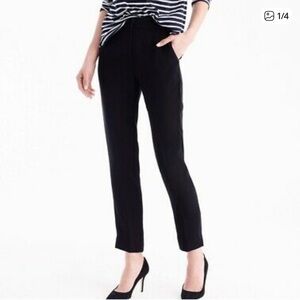 J. Crew Black Tall French Girl Slim Crop Pants Size 2T